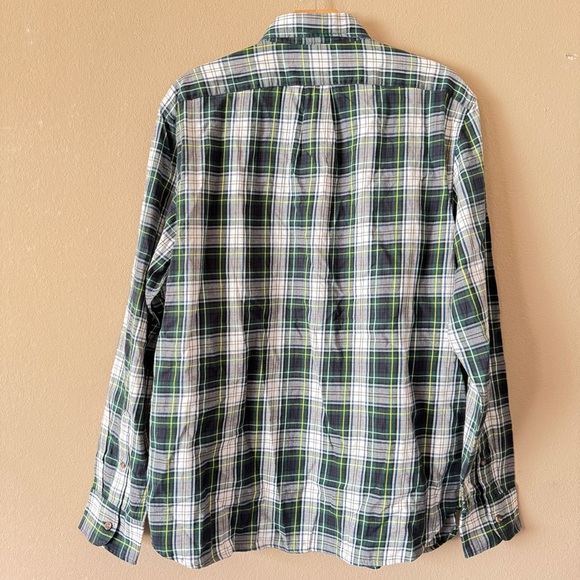 NWT J.Crew Men's Brushed Twill Flannel Slim Untucked Shirt Size L - Picture 8 of 8